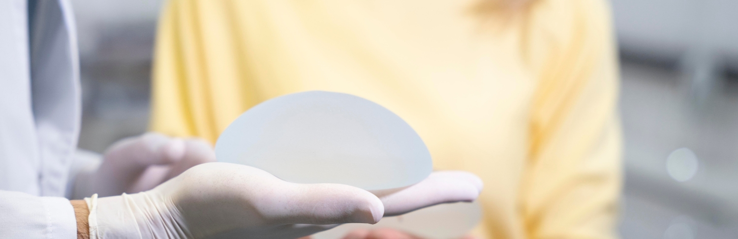 Exemplo de prótese de silicone.